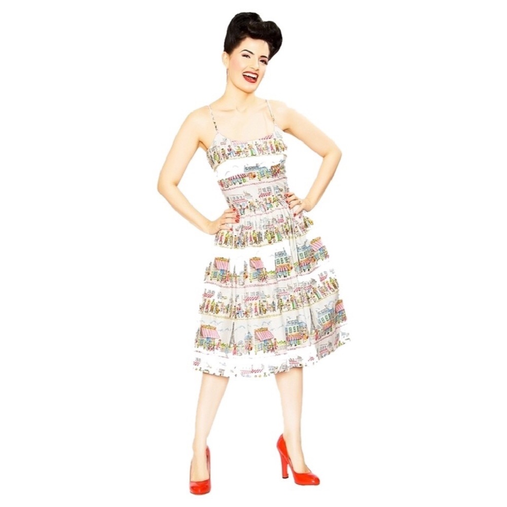 Paris-print ModCloth Dress